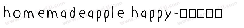 homemadeapple happy字体转换